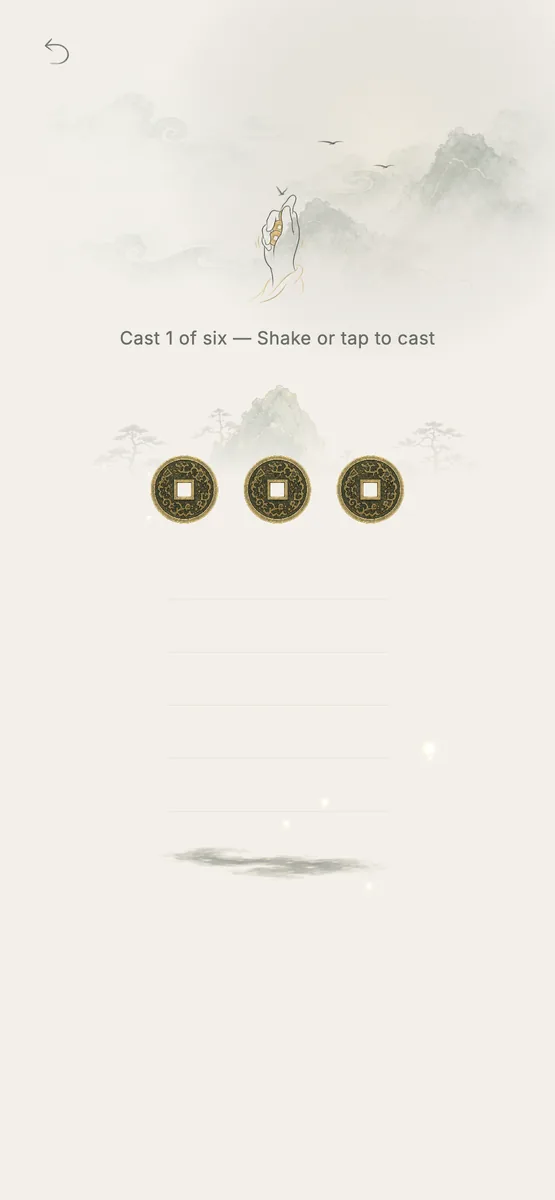 Three coins, six tosses